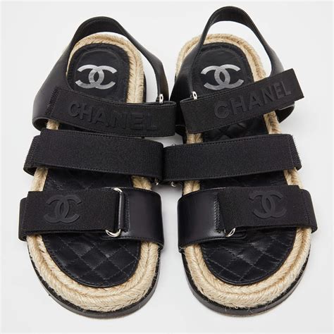 chanel chain sandals replica|chanel sandals with straps.